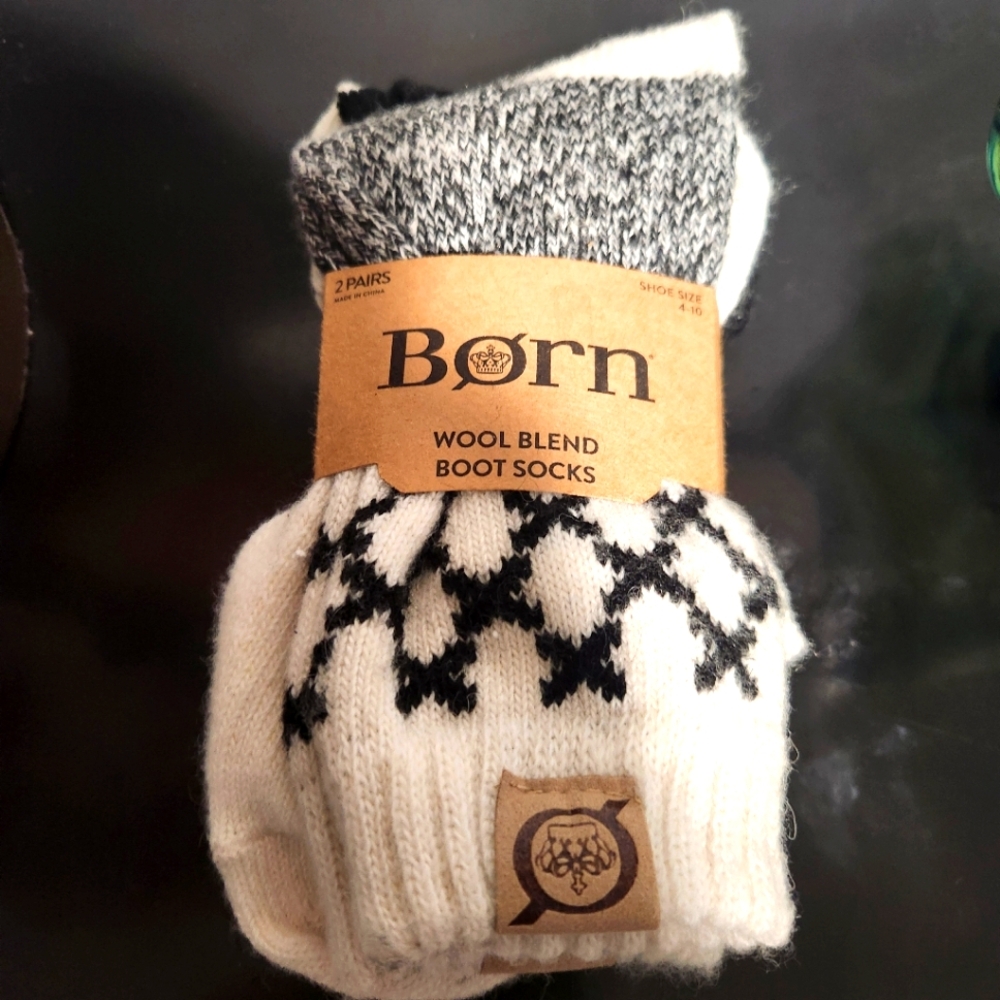 Women's 9-11 Size Boot Socks Wool Blend Socks